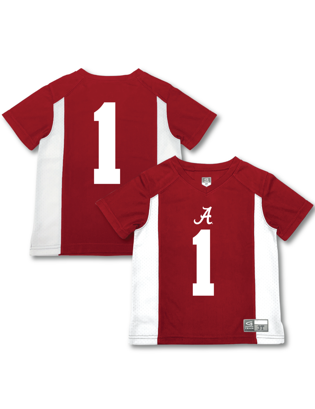 Officially Licensed Alabama Crimson Tide Toddler Boys Football Jersey Lightweight Breathable Comfortable Fit Garb