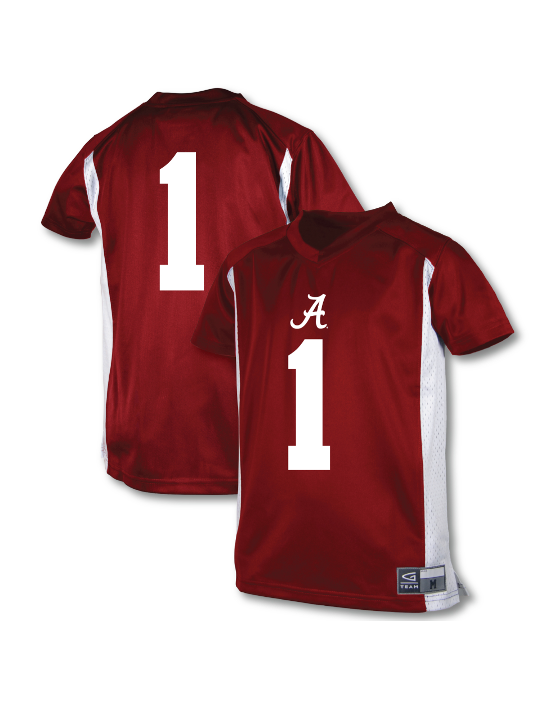 Officially Licensed Alabama Crimson Tide Youth Boys Football Jersey Lightweight Breathable Comfortable Fit Garb