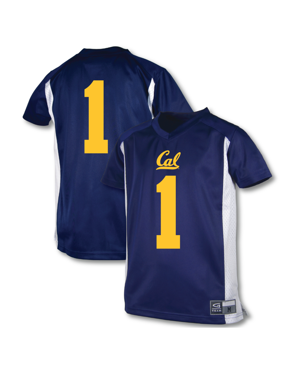 Officially Licensed Cal Berkeley Golden Bears Youth Boys Football Jersey Lightweight Breathable Comfortable Fit Garb