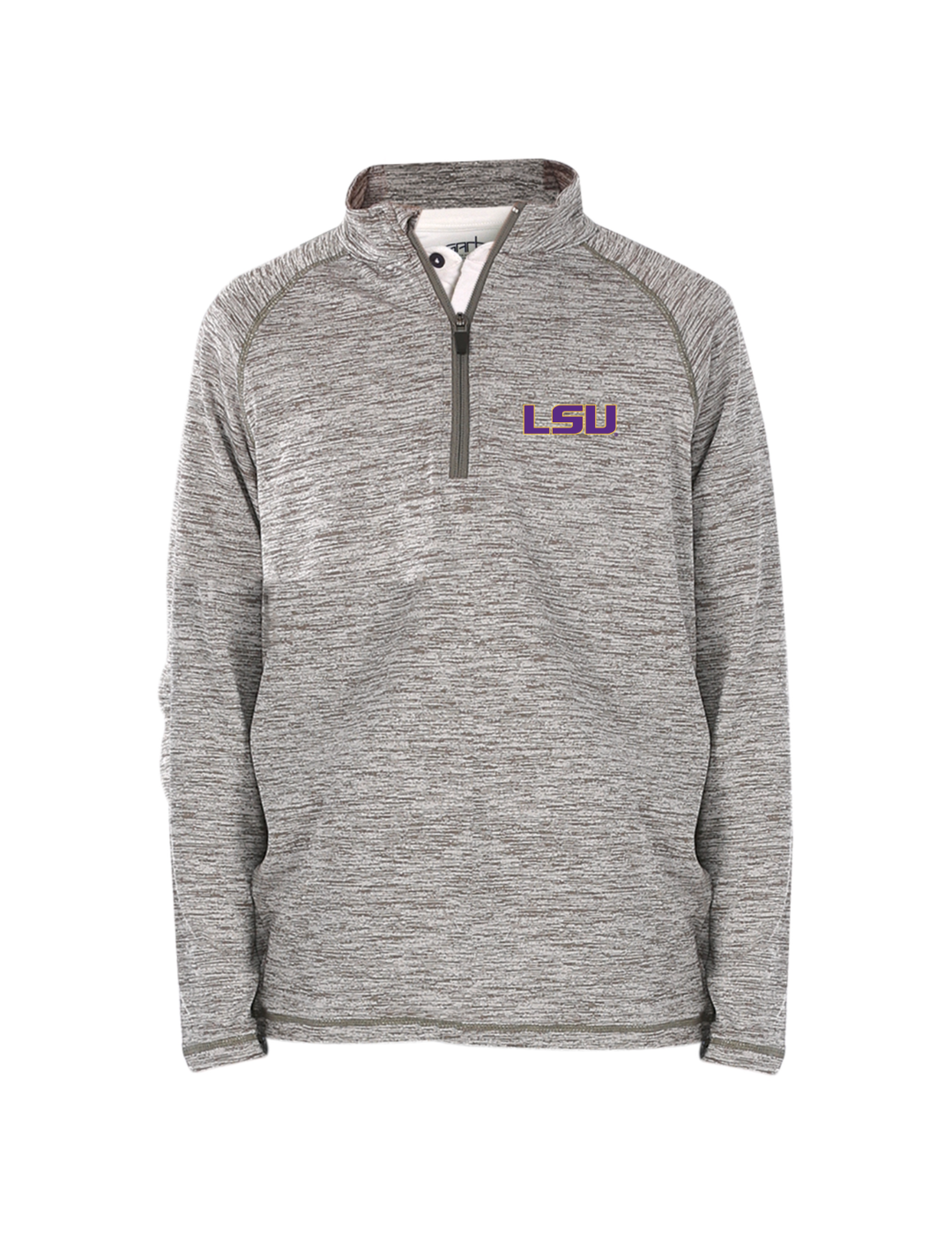 Officially Licensed LSU Tigers Kids Pullover Lightweight Quarter Zip 50 UPF Embroidered Logo Garb