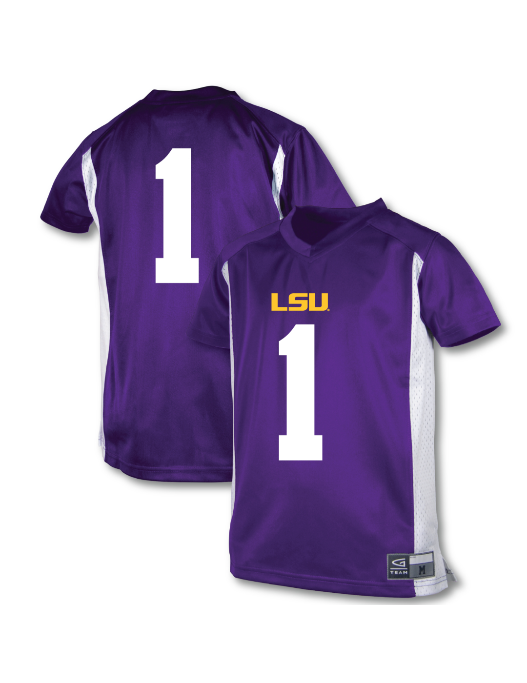 lsu tigers gear LSU Tigers Youth Boys' Football Jersey Purple / X-Large (Ages: 11-12)