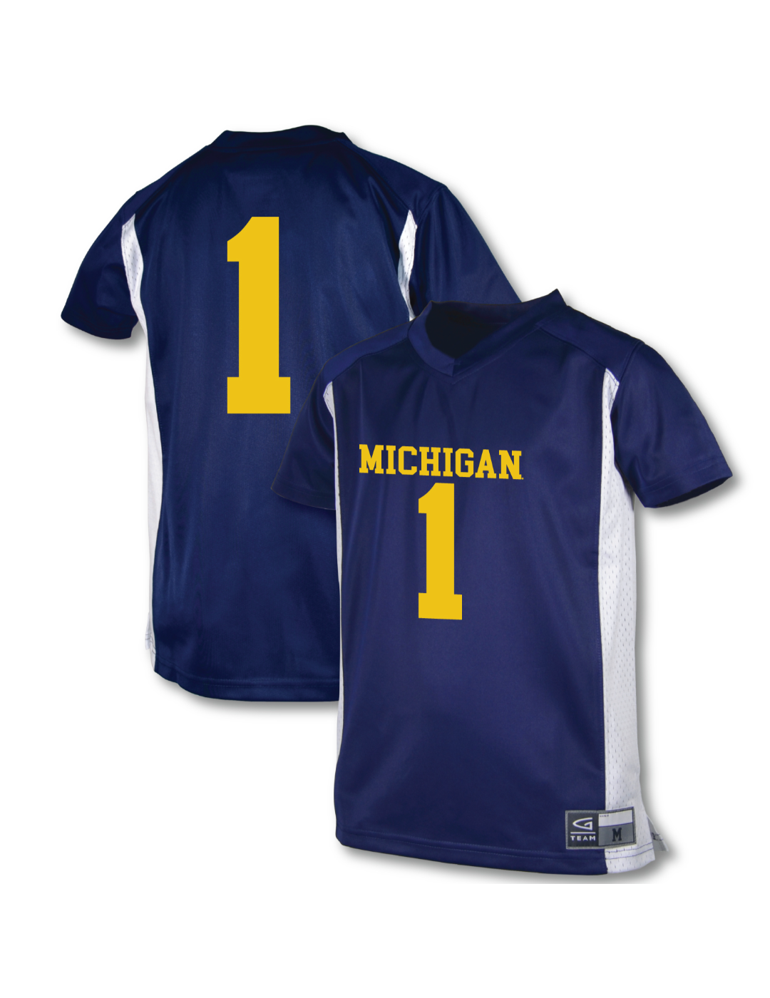 michigan football gear Youth Garb #1 Blue Michigan Wolverines Football Jersey Size: Small