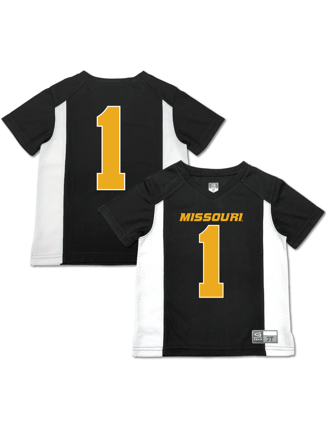 Toddler Garb #1 Black Missouri Tigers Football Jersey Size: 2T
