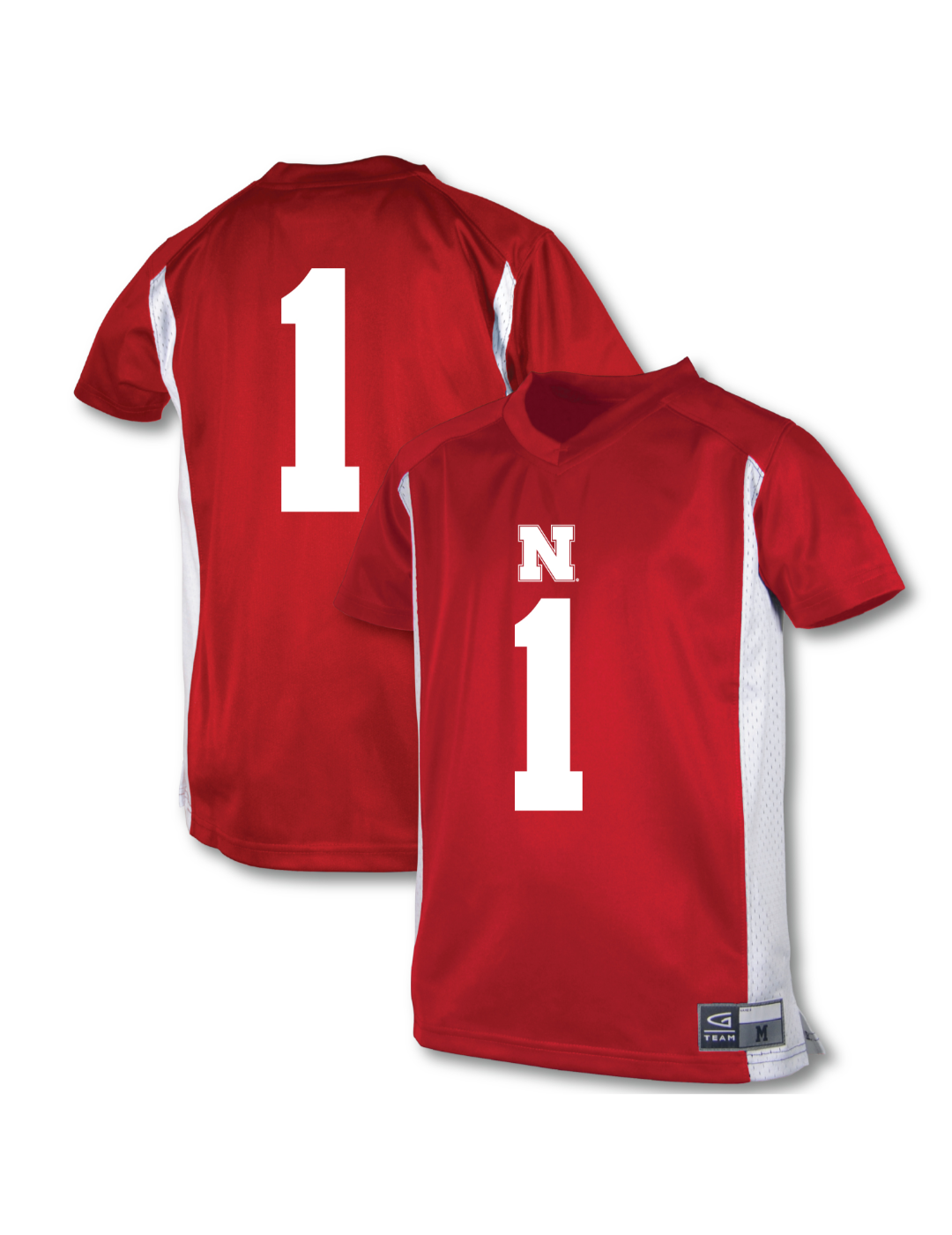 nebraska football gear Youth Garb #1 Scarlet Nebraska Huskers Football Jersey Size: Large