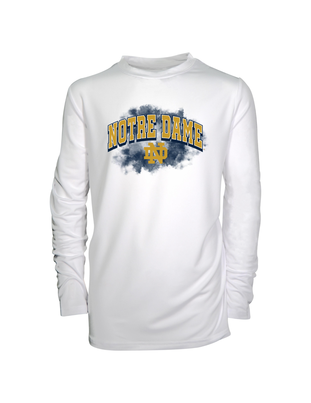 notre dame fighting irish gear Youth Garb White Notre Dame Fighting Irish Jessie Long Sleeve Sunshirt Size: Small