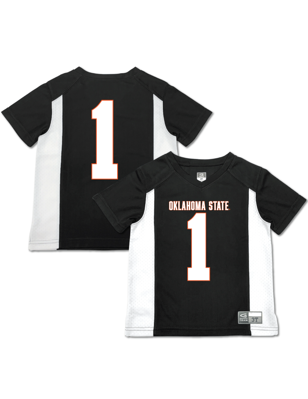 Officially Licensed Oklahoma State Cowboys Toddler Boys Football Jersey Lightweight Breathable Comfortable Fit Garb