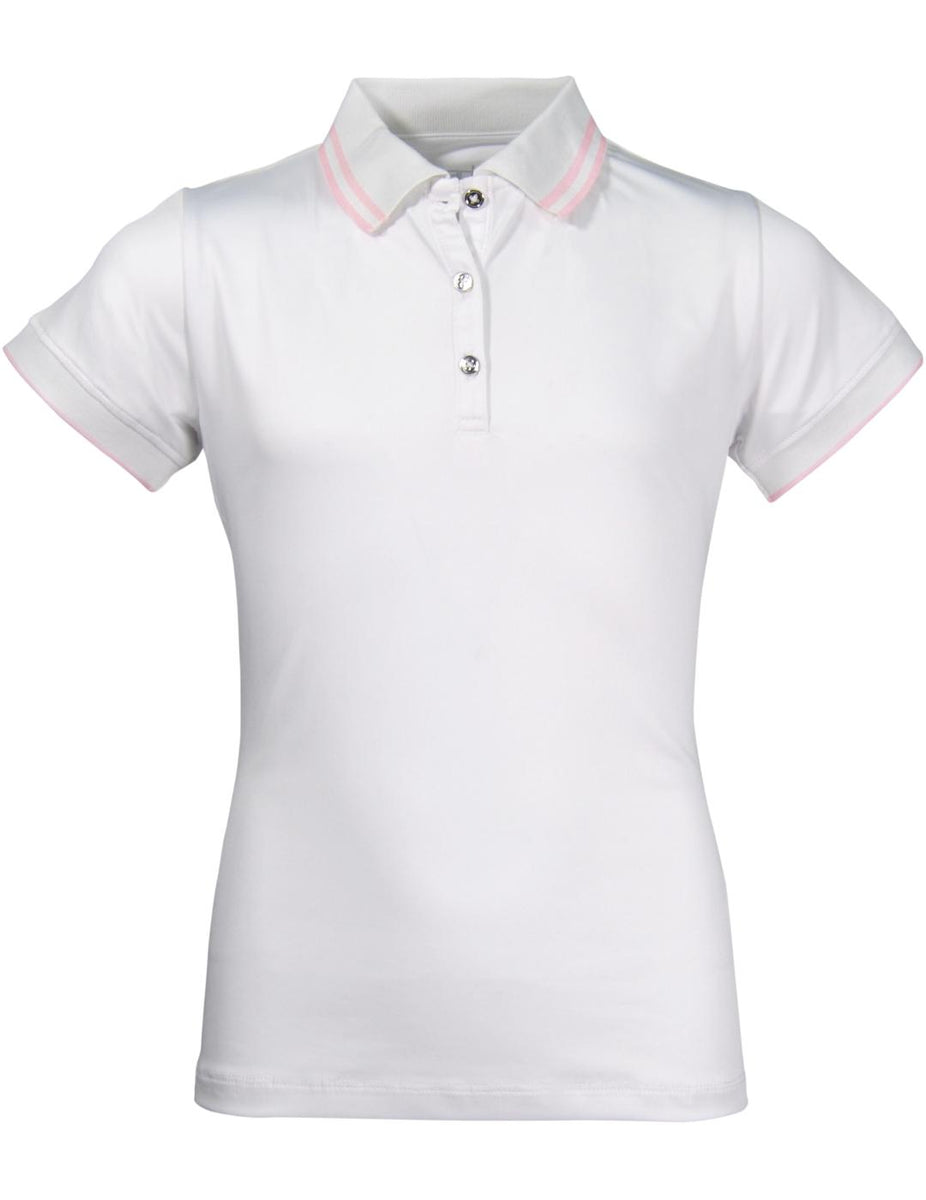 Toddler white polo clearance shirt