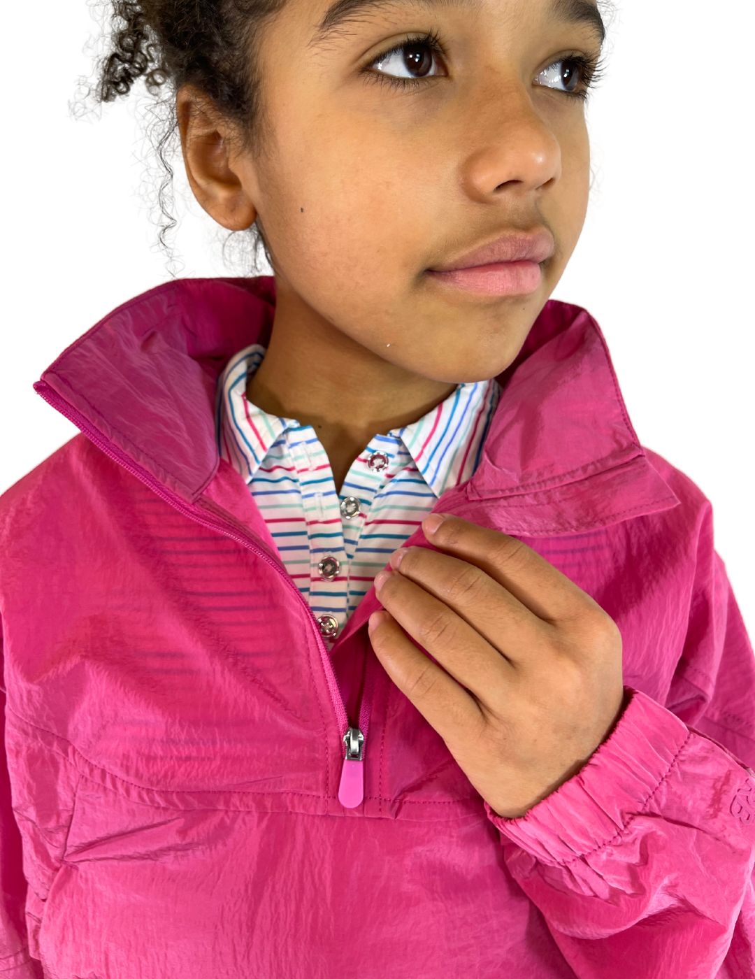 Capri Youth Girls' Pullover Anorak Rain Jacket