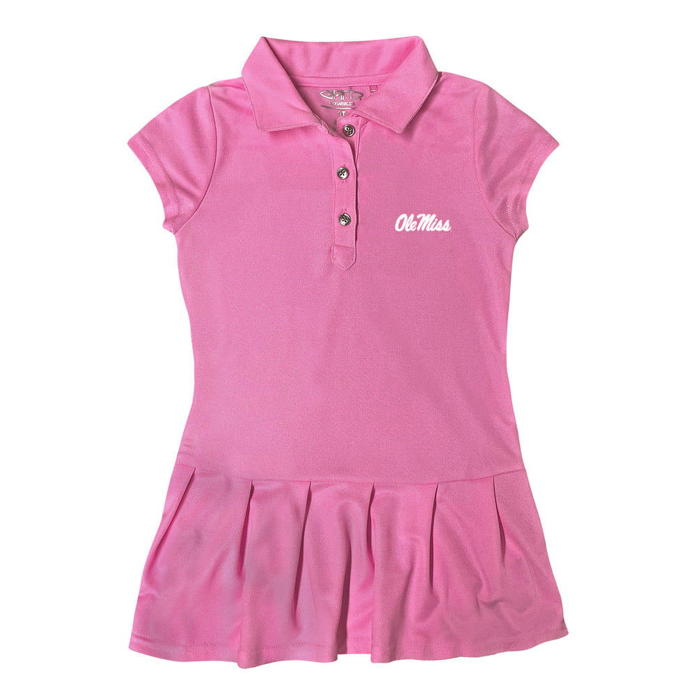 Officially Licensed Ole Miss Rebels Toddler Girls' Polo Dress - Moisture-Wicking, Pleated Skirt, Garb Officially Licensed Ole Miss Rebels Toddler Girls' Polo Dress - Moisture-Wicking, Pleated Skirt, Garb