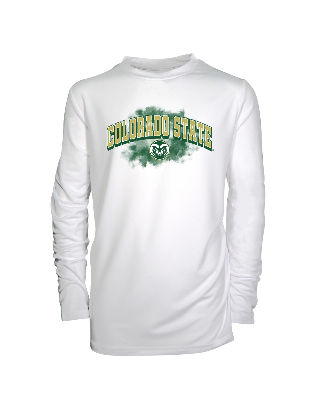 Youth Garb White Colorado State Rams Jessie Long Sleeve Sunshirt Size: Medium