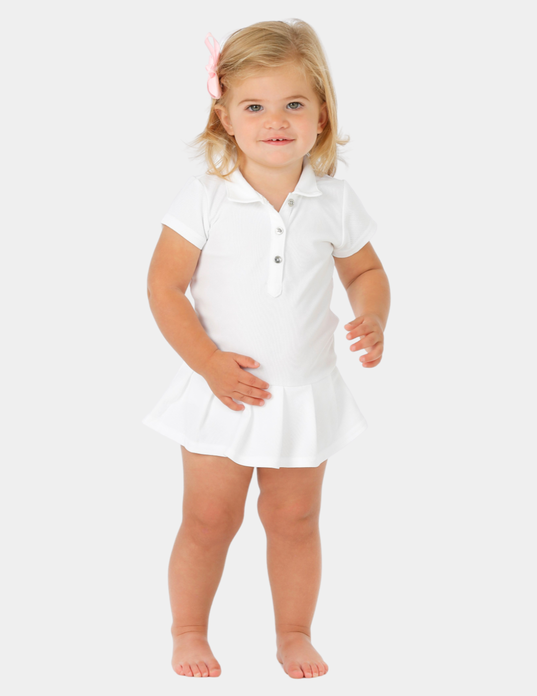 Caroline Infant Girls Polo Onesie Dress – Garb