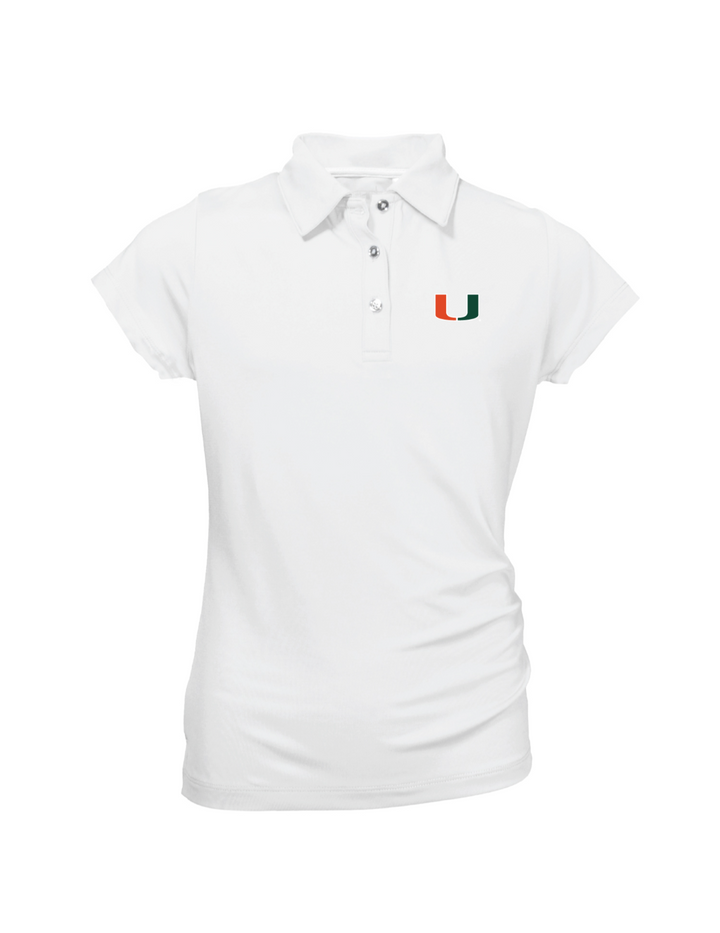 Miami Hurricanes Youth Girls' Polo