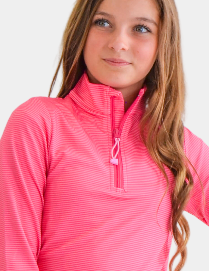 Mila Youth Girls' Quarter-zip Pullover