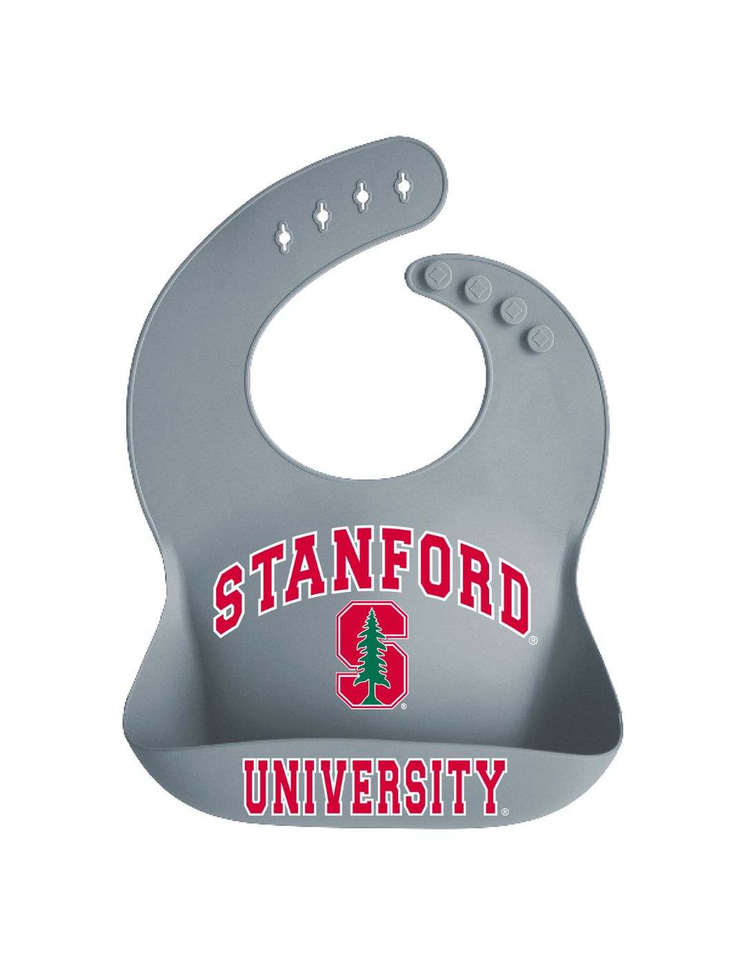 Stanford Cardinals Silicone Baby Bib