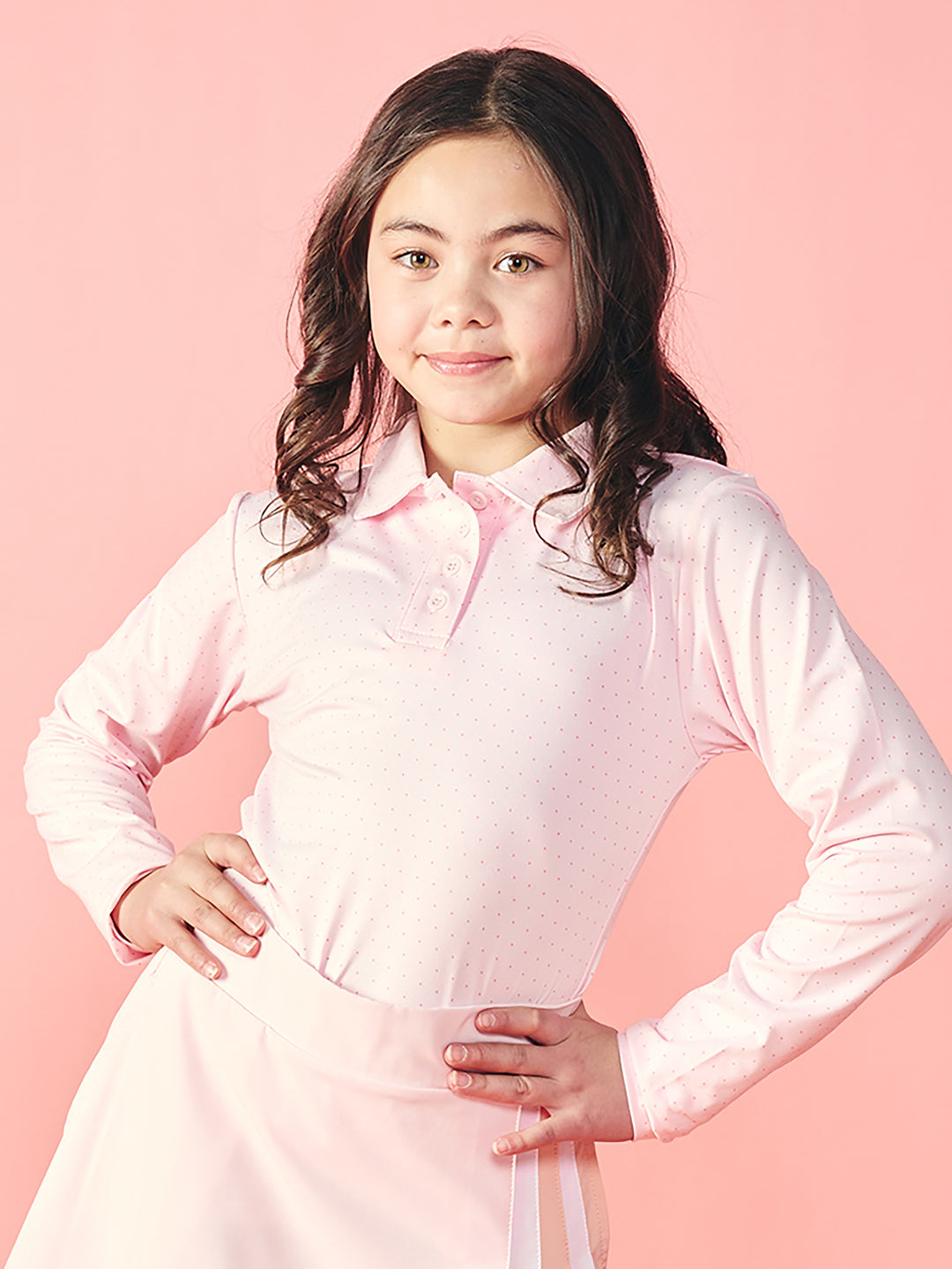 Stellan Toddler Girls' Long Sleeve Polo