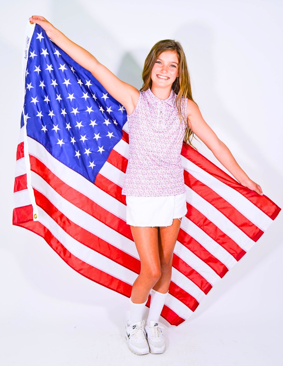 Limited Edition Uncle Sam Sleeveless Youth Girls' Polo