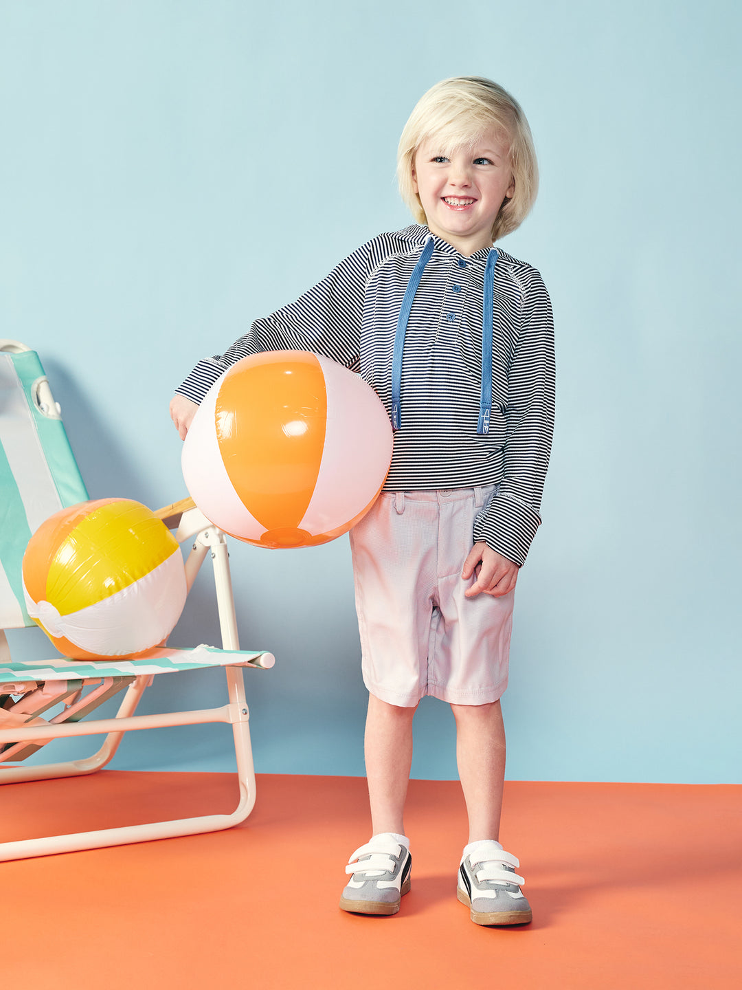 Barron Youth Boys' Seersucker Performance Hoodie