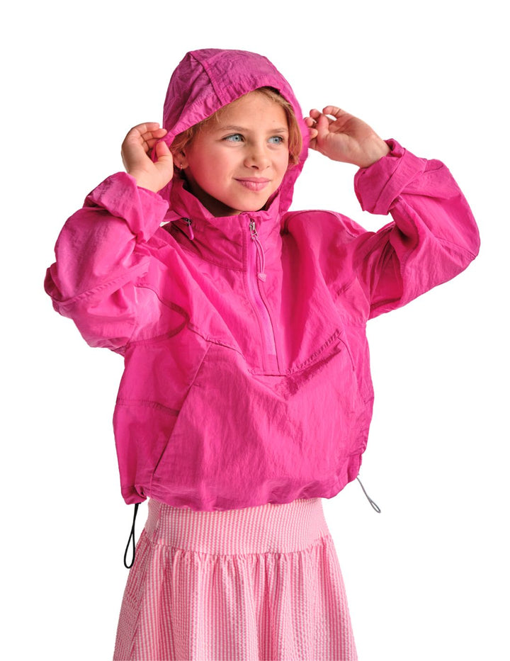 Capri Youth Girls' Pullover Anorak Rain Jacket