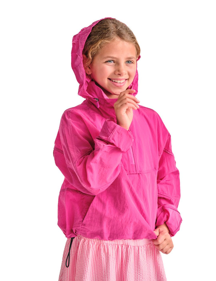 Capri Youth Girls' Pullover Anorak Rain Jacket