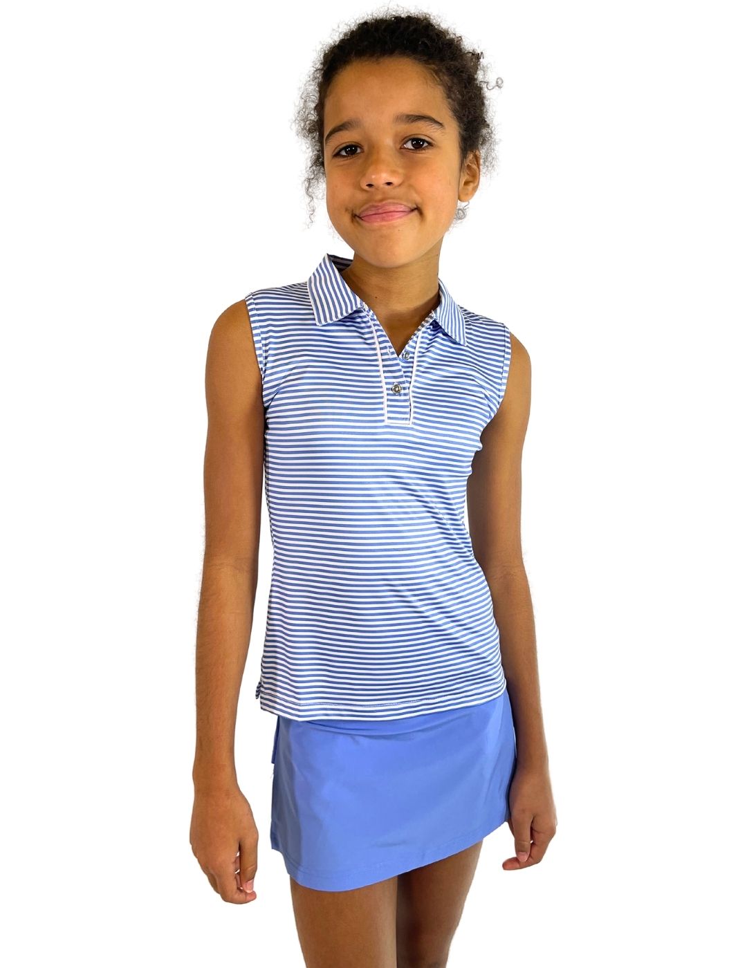 Hayley Youth Girls' Sleeveless Polo