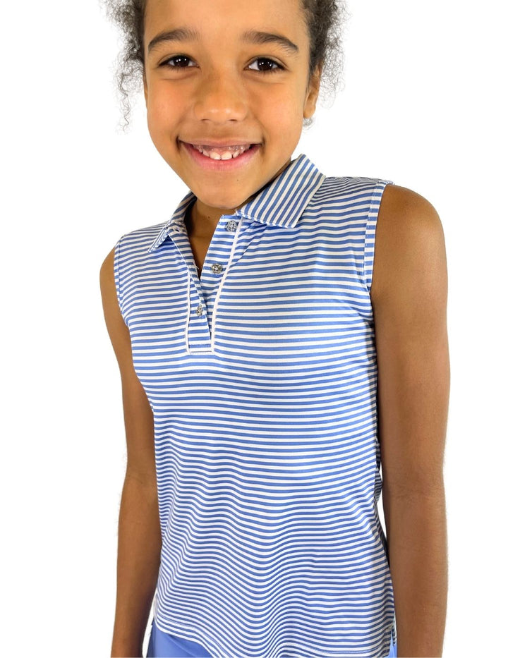 Hayley Youth Girls' Sleeveless Polo