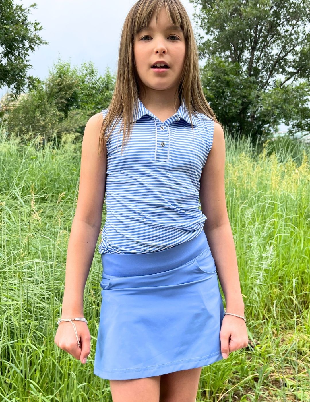 Hayley Toddler Girls' Sleeveless Polo
