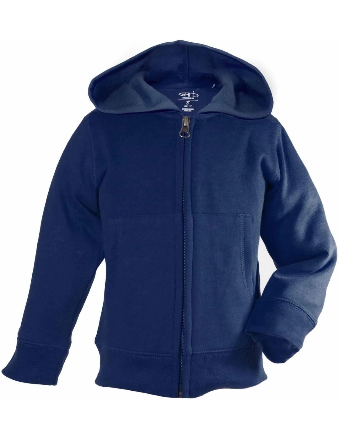 Navy Blue Full Zip Hoodie