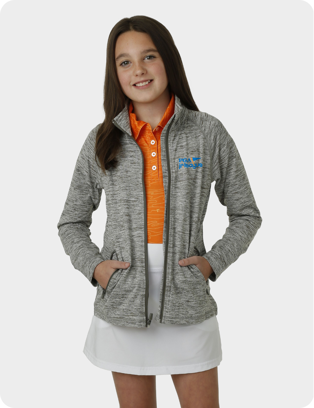 PGA Jr. League Girls' Full-Zip Jacket